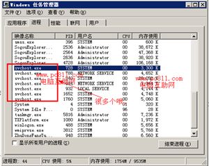 svchost.exe在winsxs_svchost.exe是什么_任务管理器svchostexe 是什么??