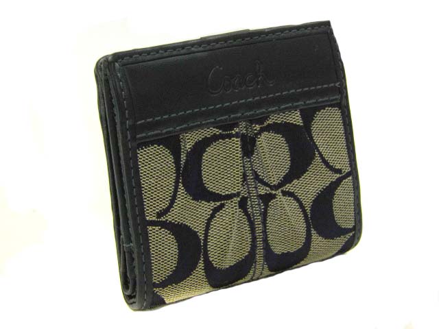 two coach canvas x leather fold w hook wallet a2089929 ...