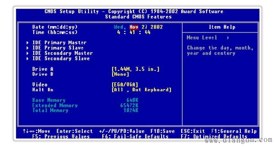 awardbios cmos_cmos设置安全模式_primary ide master