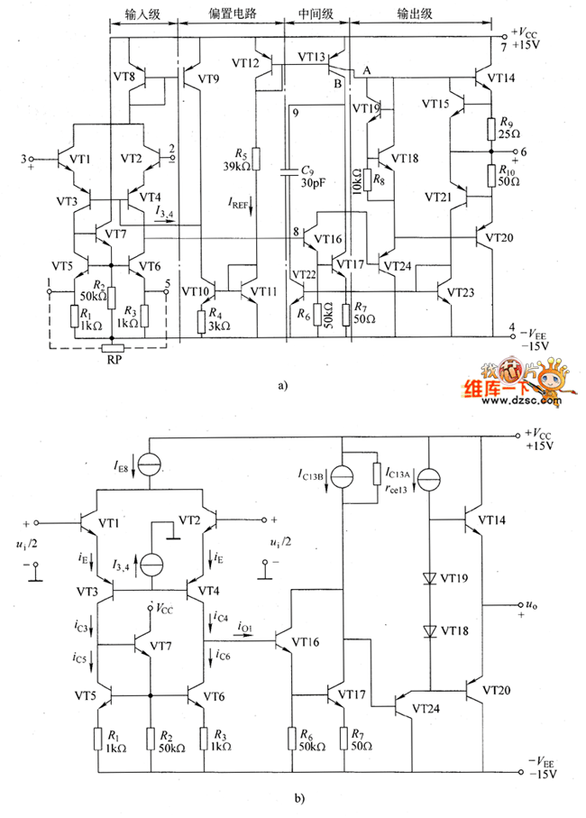 集成运放 741_理想集成运放的特点_集成运算放大器型号