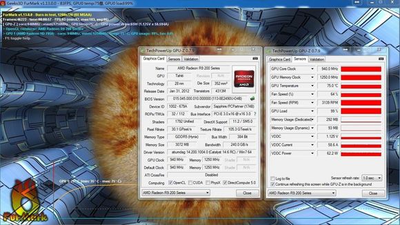 furmark中文版_furmark和鲁大师_跑甜甜圈 伤显卡