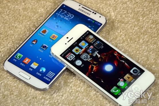 三星S4对比iphone 5