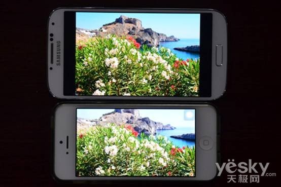三星S4对比iphone 5