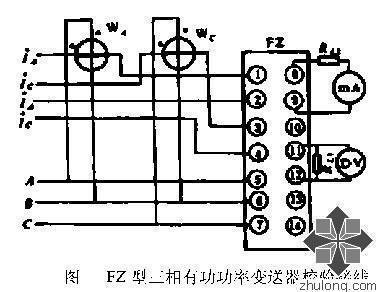 SZY-B 型和FZ 型三相有功功率变送器校验接线