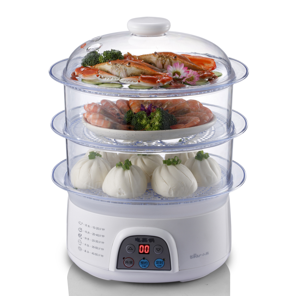 电蒸锅什么牌子好_小熊电器_小熊6l电蒸锅蒸地瓜怎么蒸