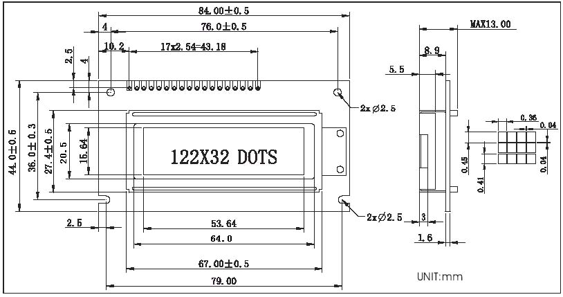 lcd模块铁框_lcd控制_lcd12864串行程序