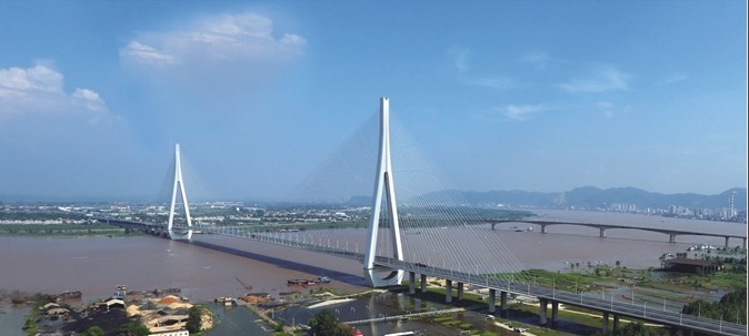 鄂东长江公路大桥_湖北省第一条高速公路_最美长江大桥