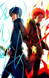 雨之神助_夜刀神狗朗 小黑 黑白