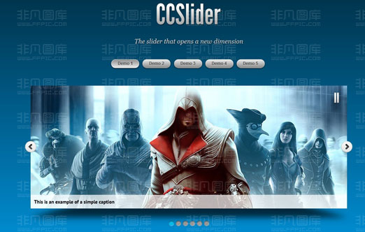 3d效果左右箭头轮播的js幻灯片特效代码_html图片轮播代码_js类似于幻灯片的代码