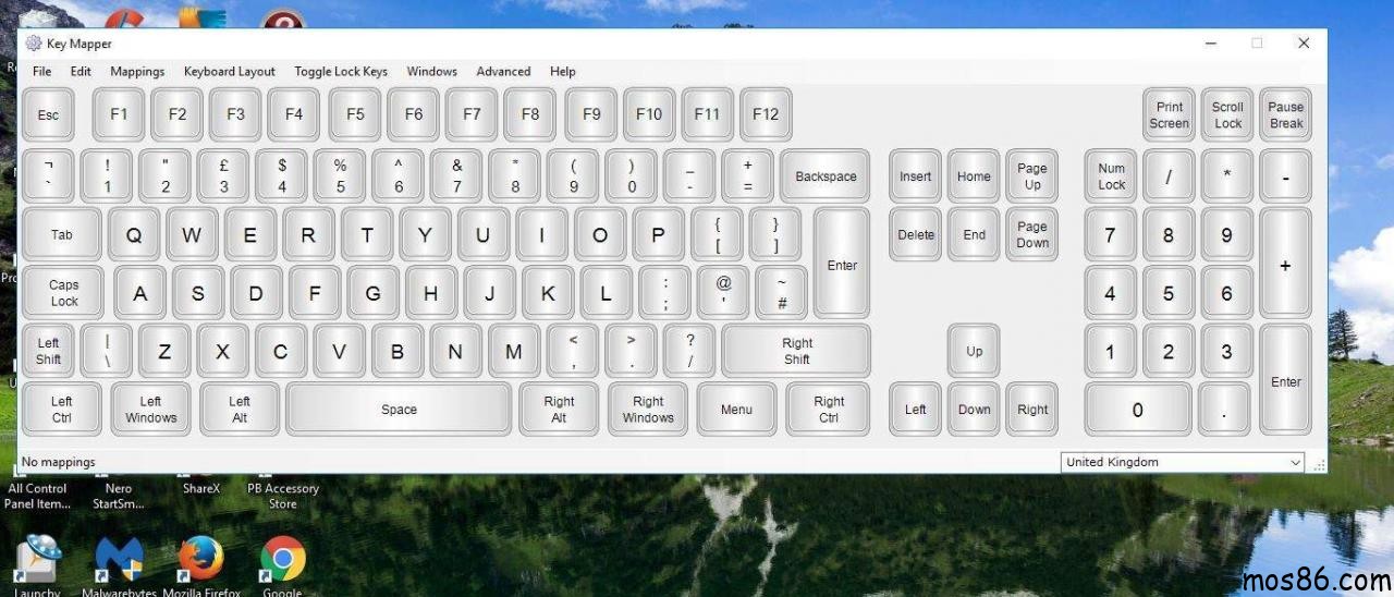 是否可以在Windows10下使用键盘映射工具？