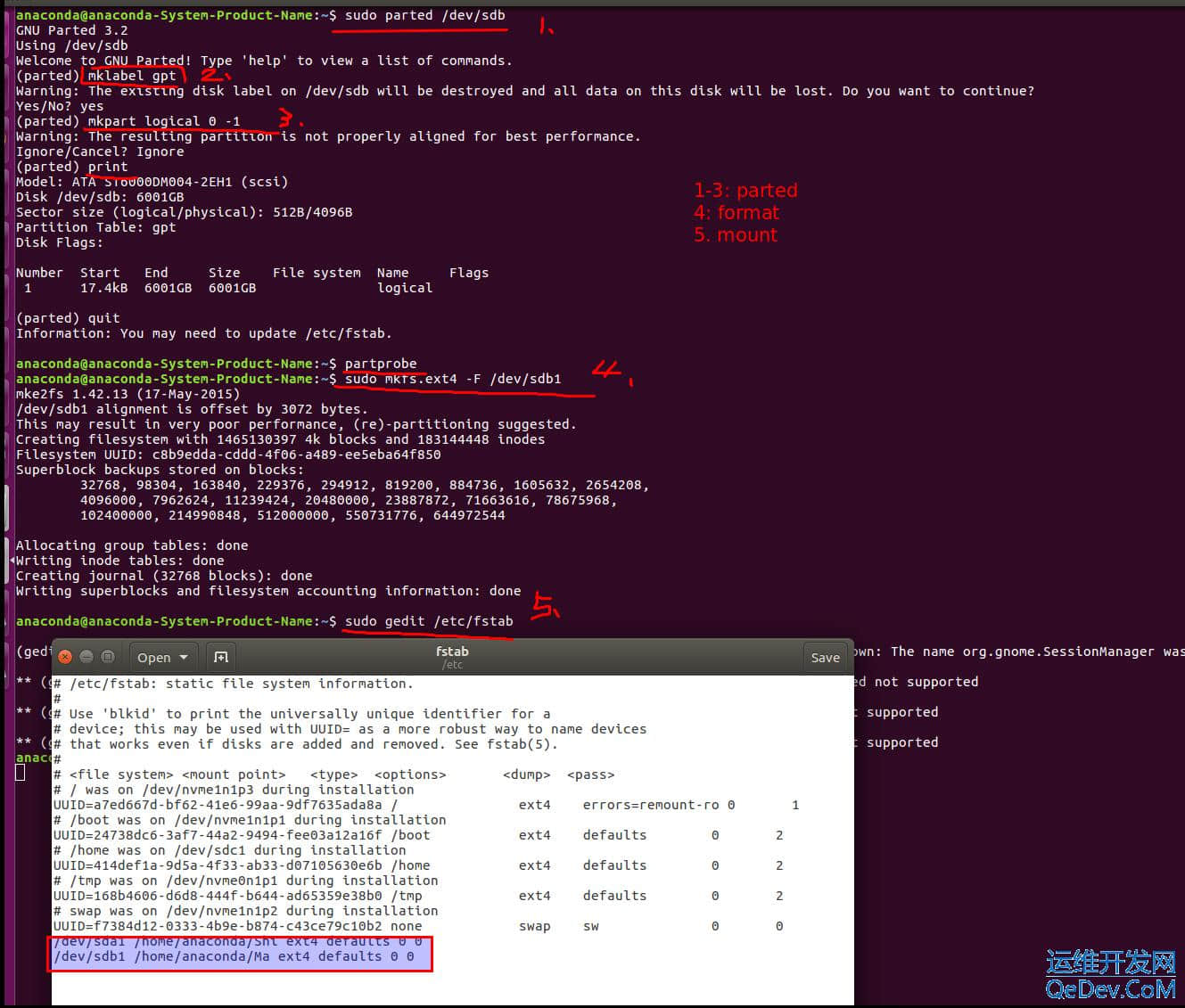 ubuntu 挂载硬盘分区_ubuntu 挂载硬盘分区