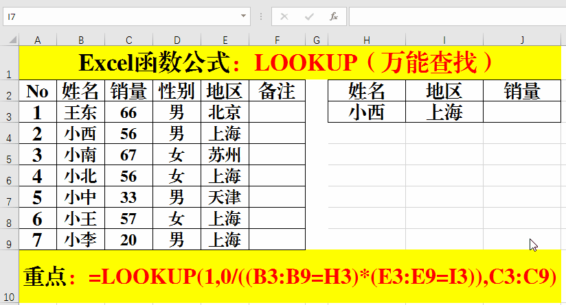 Excel函数公式：万能查找函数Lookup函数的神应用和技巧