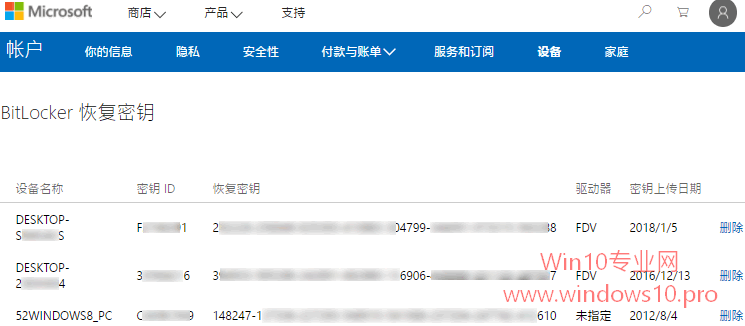 win10系统使用BitLocker恢复密钥解锁加密驱动器的方法