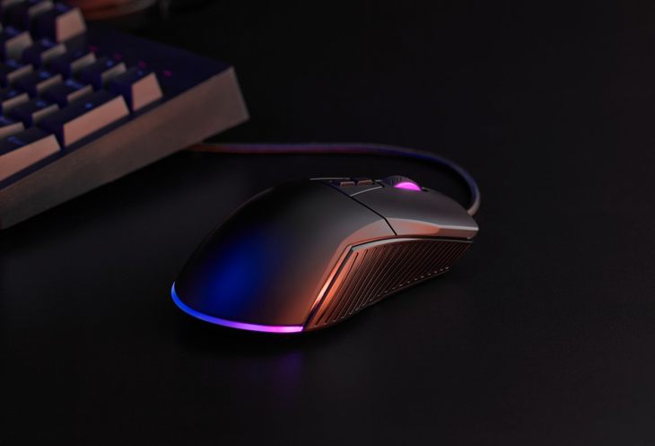 轻量模块DIY 雷柏V360模块化幻彩RGB游戏鼠标上市