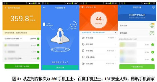 百度手机卫士 360 安全管家 lbe
