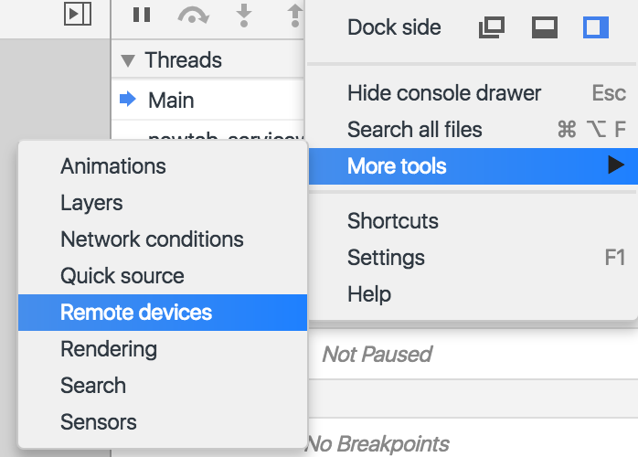 谷歌浏览器测试手机