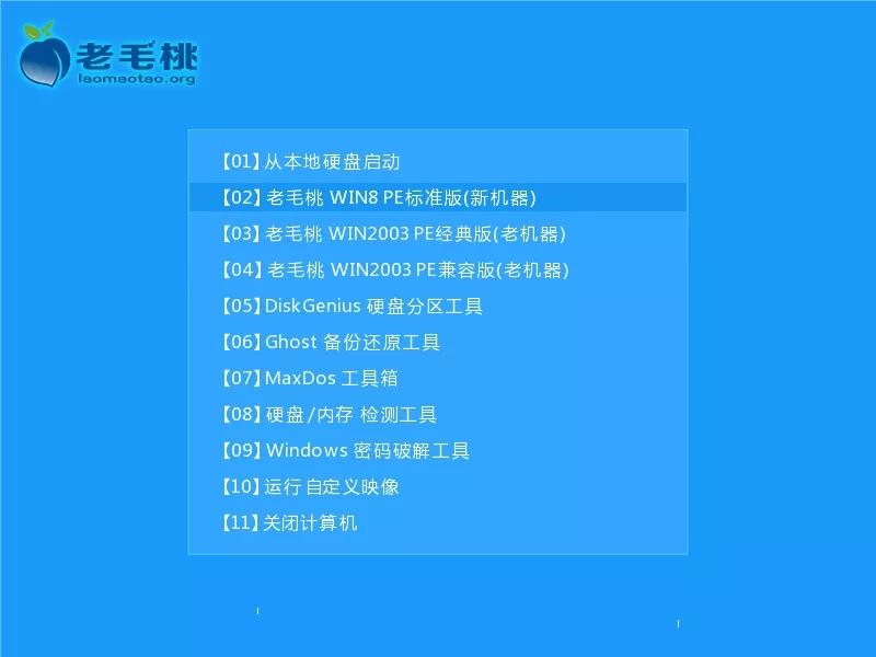 老挑毛u盘一键装系统