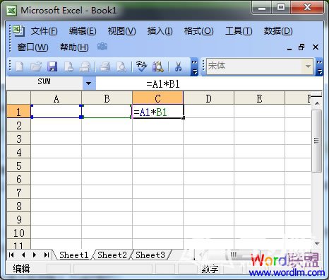 输入Excel乘法公式