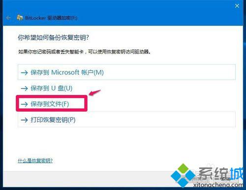 Windows10系统给磁盘加密的步骤3