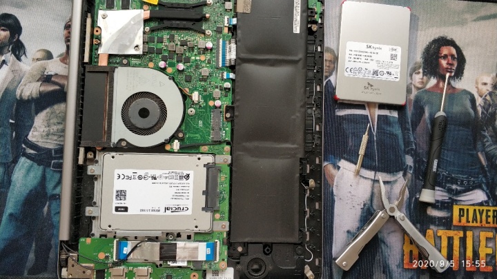 解决方案:华硕笔记本电脑U4000（K401UQ）取代了固态硬盘并安装了存储棒