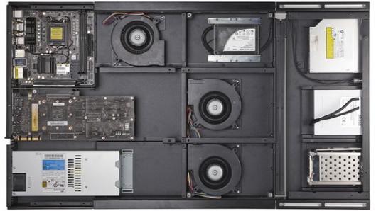 把PC主机做成支架挂在墙上用 大屏电视当屏幕