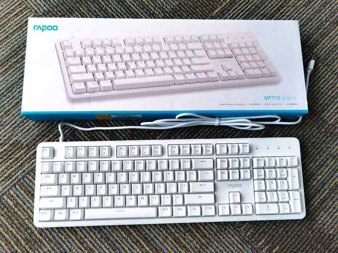 百元机械键盘新体验,雷柏MT710红轴设计,工作游戏两不误