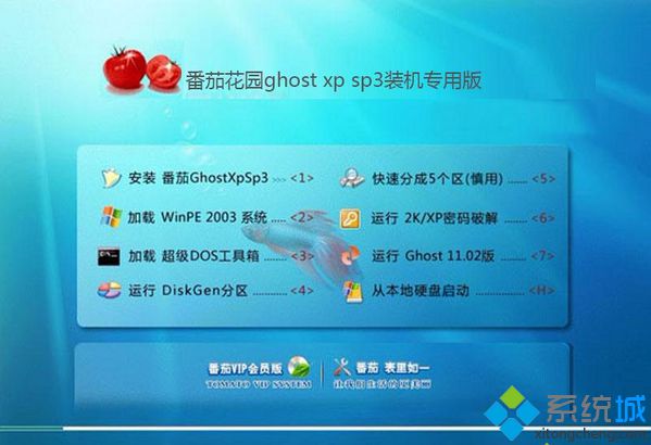 番茄花园ghost xp sp3装机专用版