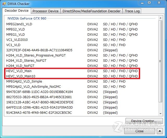 hevc 10bit 显卡