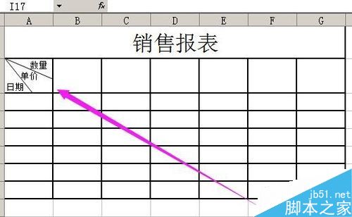 excel一个单元格两条斜线