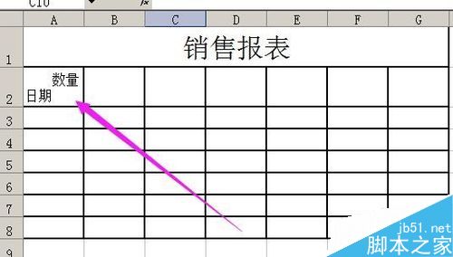 excel一个单元格两条斜线