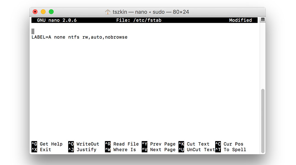 Mac读写ntfs