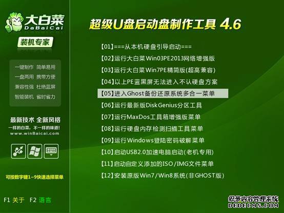 大白菜u盘启动制作工具v4.6 新年特别版