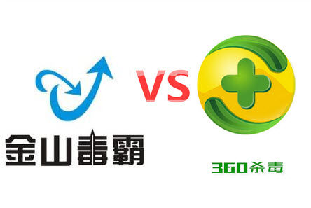 金山毒霸 VS 360杀毒