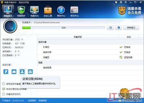 2013年十大最佳杀毒软件排行榜