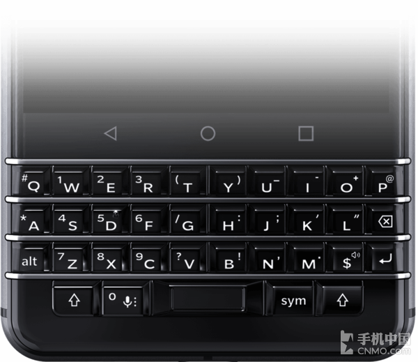 黑莓KEYone的水晶键盘