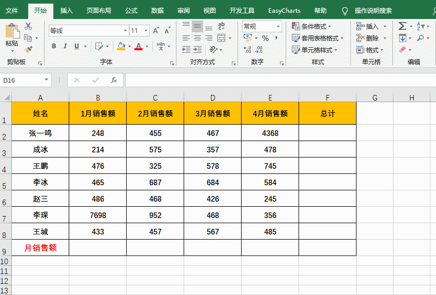 Excel常用4种求和方式，1小时工作帮你20分钟搞定，赶紧来学习
