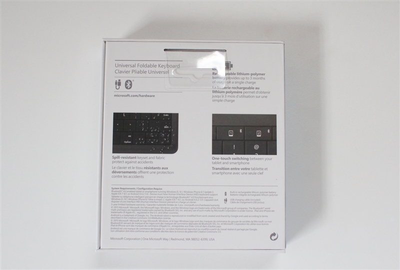 微软可折叠蓝牙键盘评测：5mm超薄手感不赖