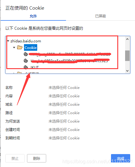 浏览器的cookies