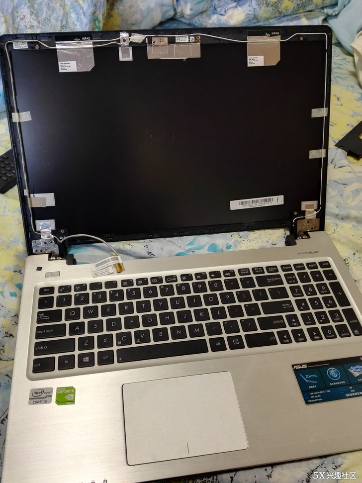 自己动手给华硕S56C笔记本更换显示屏排线-5X兴趣社区