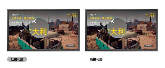 显示器锐利度在哪调