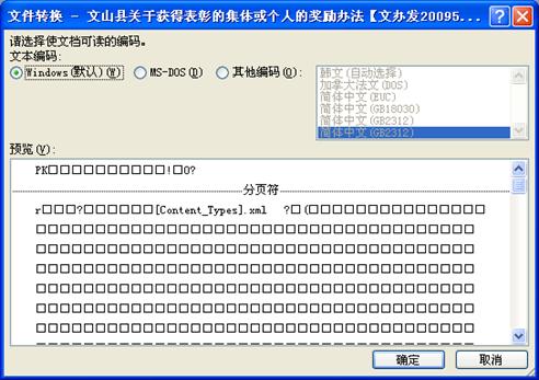 word文档无法启动转换器