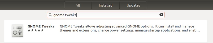 GNOME Tweaks utility