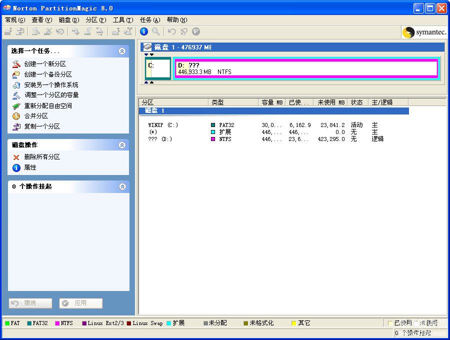 硬盘分区魔术师8.0简体中文版绿色版下载