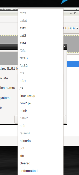 linux 硬盘分区工具