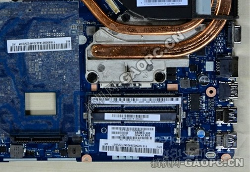 联想Y485拆机-内存插槽