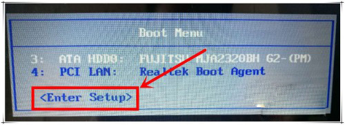2-ENTER SETUP页面