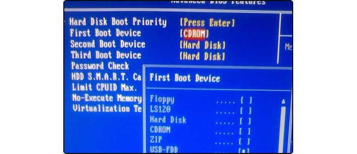 c-First Boot Device选项