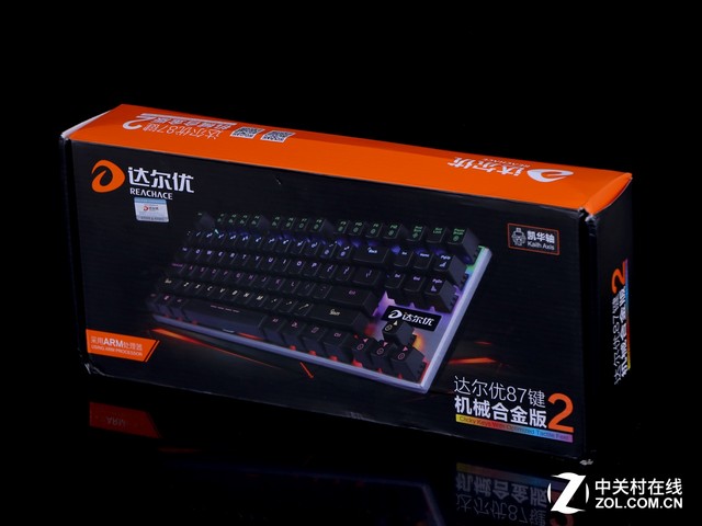 达尔优87键 机械合金版RGB机械键盘评测 
