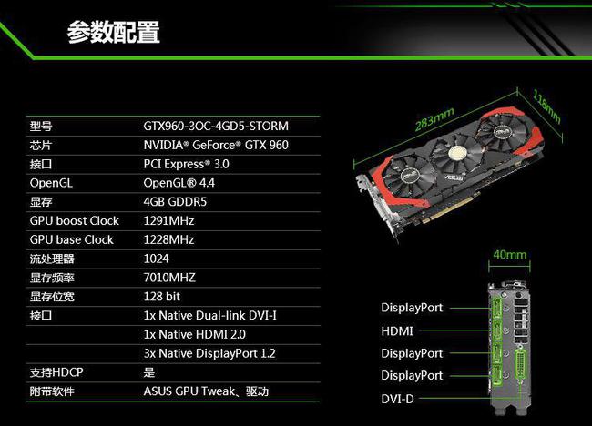 960显卡功耗
