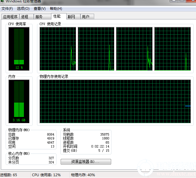 Win7系统PF使用率多少正常